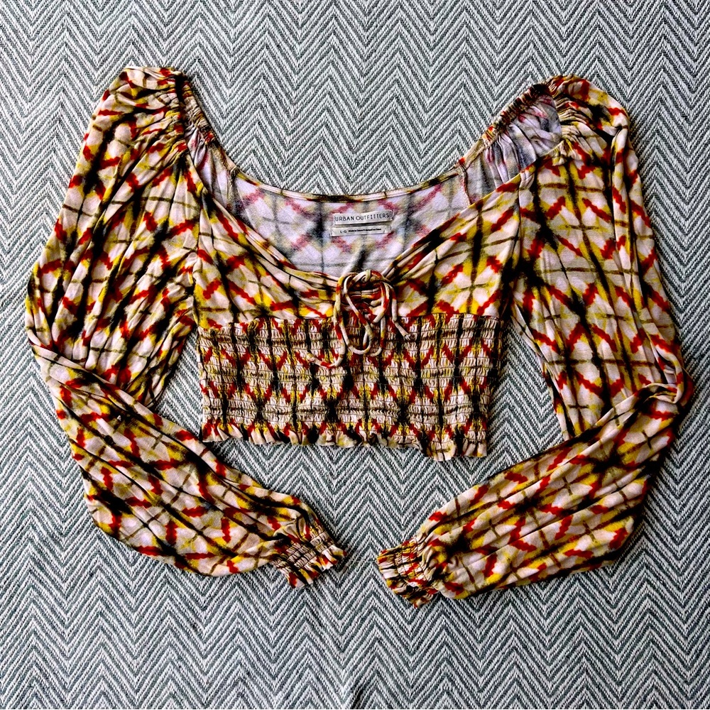 Urban Outfitters | Tie Dye | Cropped | Off the shoulder | Size L